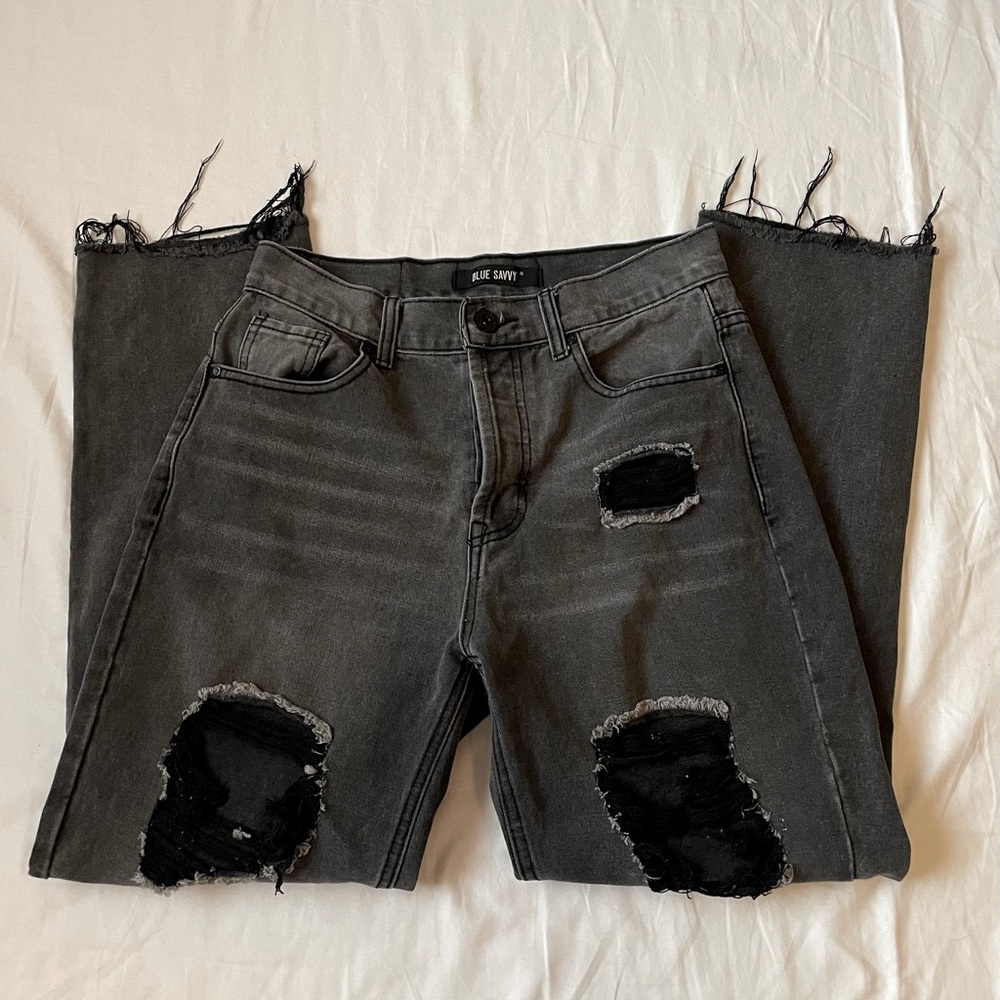 blue savvy grey wash jeans